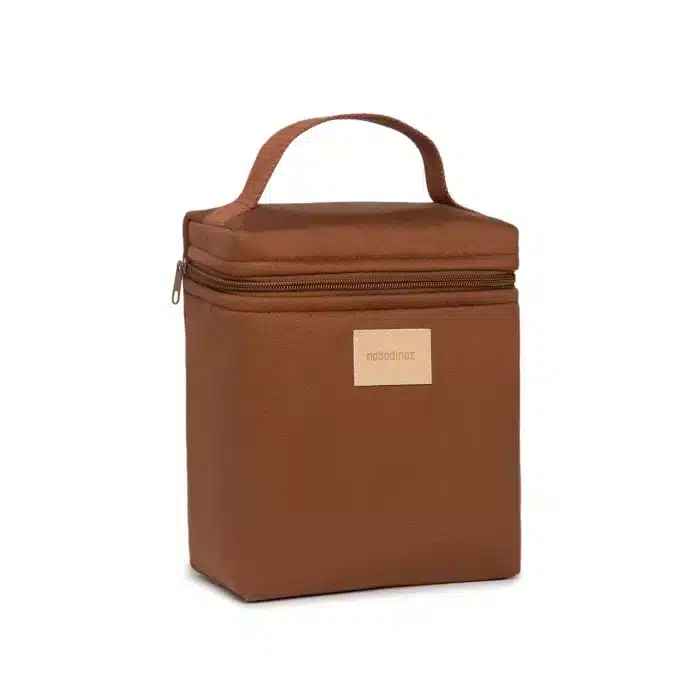Baby on the go insulated lunch bag clay brown nobodinoz 1 8435574920195