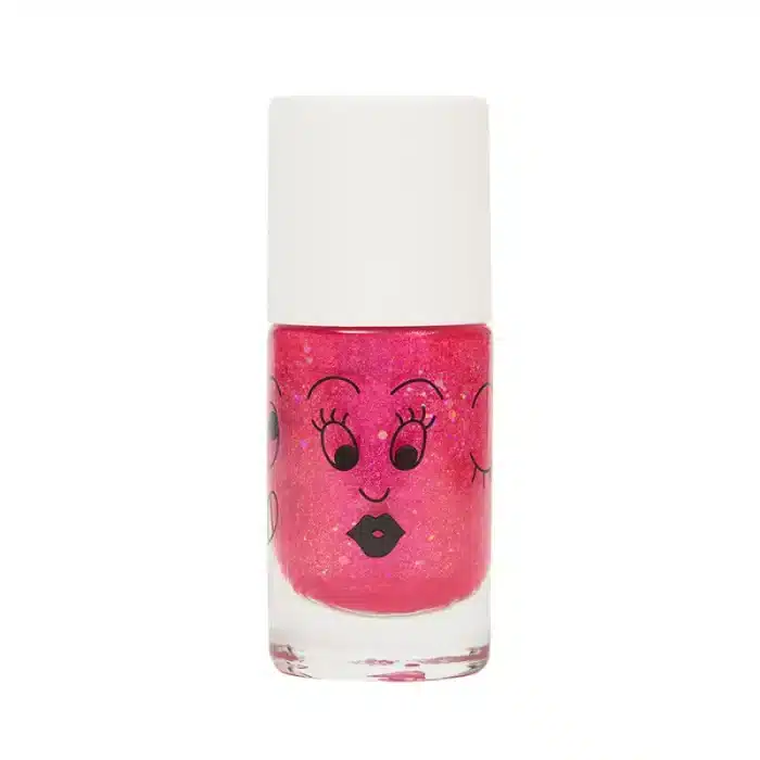 water based nail polish for children sissi pink glitter 2