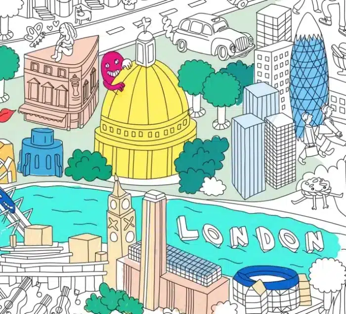 london poster coloriage