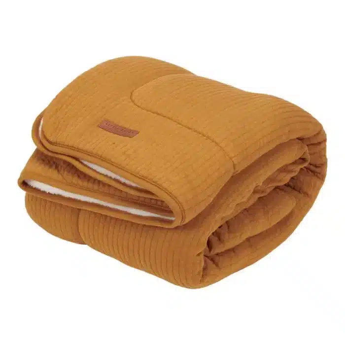 0014753 little dutch bassinet blanket pure ochre spice pure