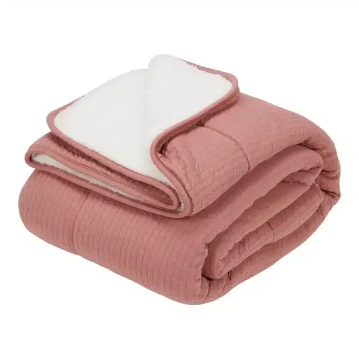 0014837 little dutch bassinet blanket pure pink blush pure