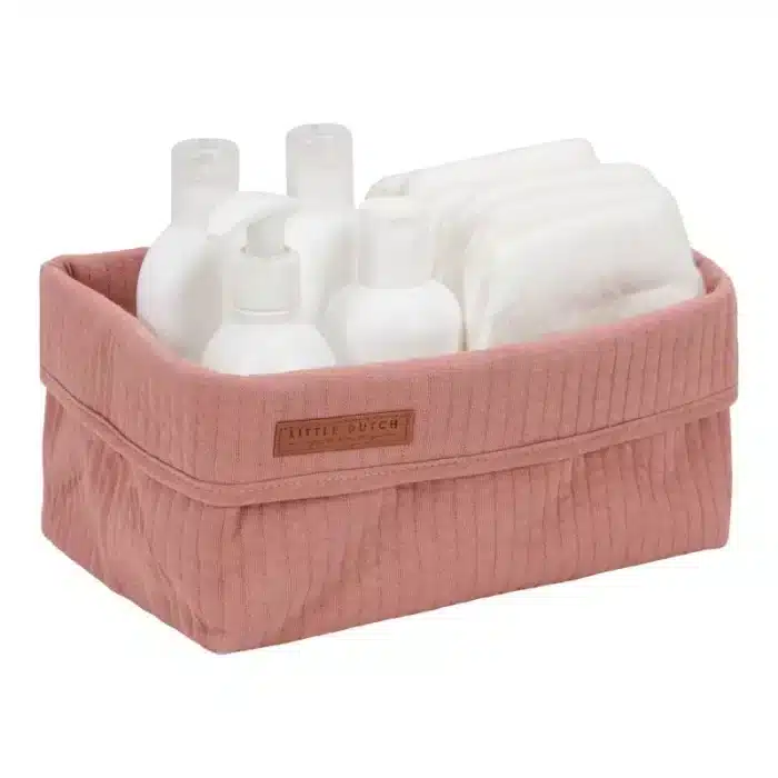 0014865 little dutch storage basket large pure pink blush pure