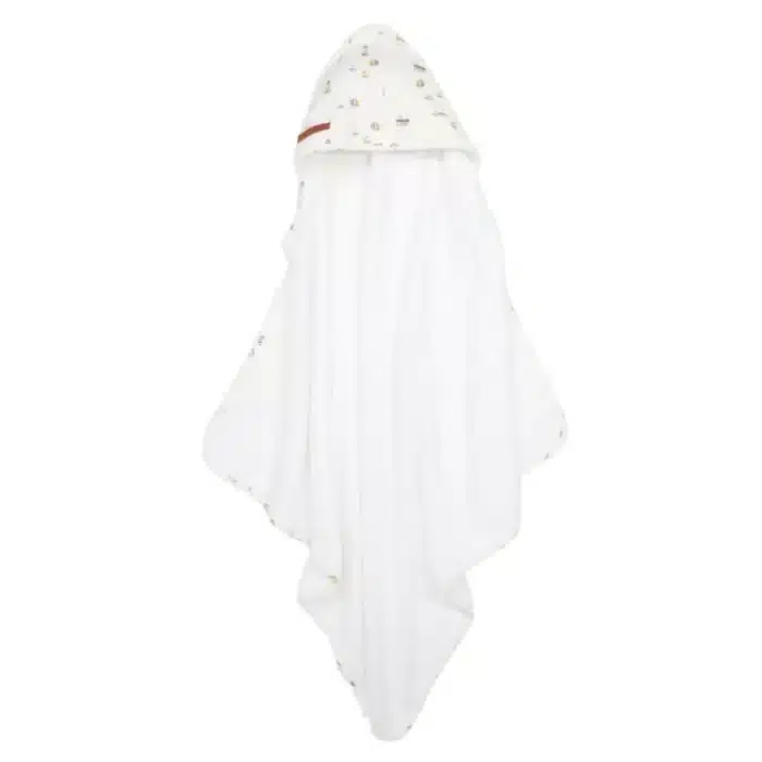 0015018 little dutch hooded towel sailors bay white sailors bay