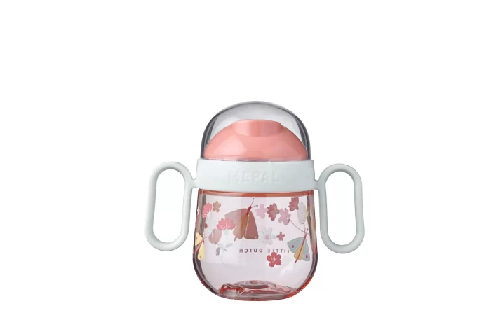 non spill sippy cup mio 200 ml flowers